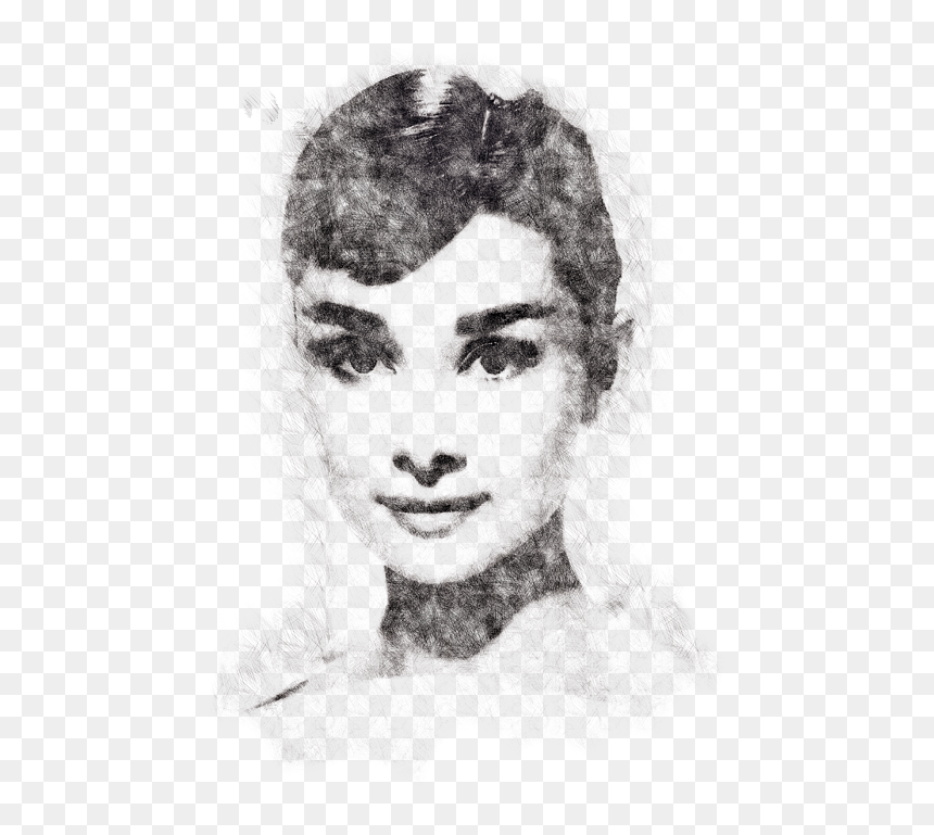 Sketch, HD Png Download - audrey hepburn png