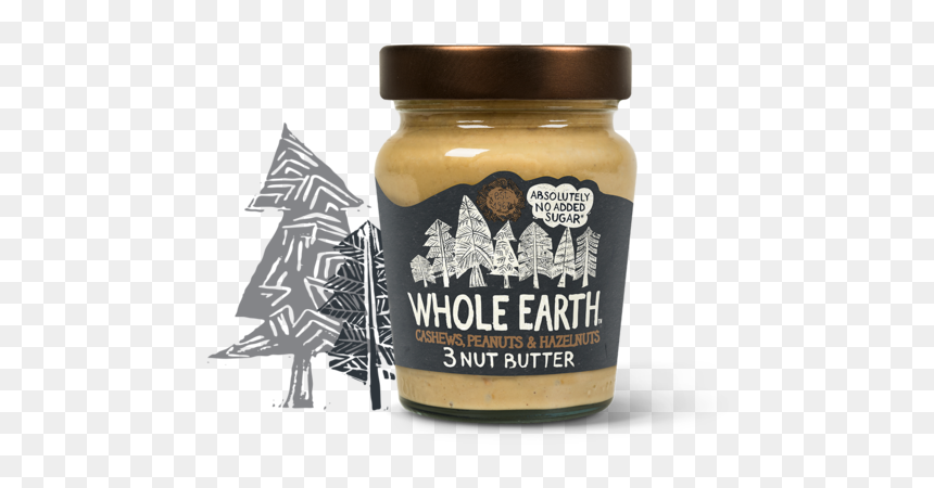 Whole Earth 3 Nut Butter, HD Png Download - cashews png
