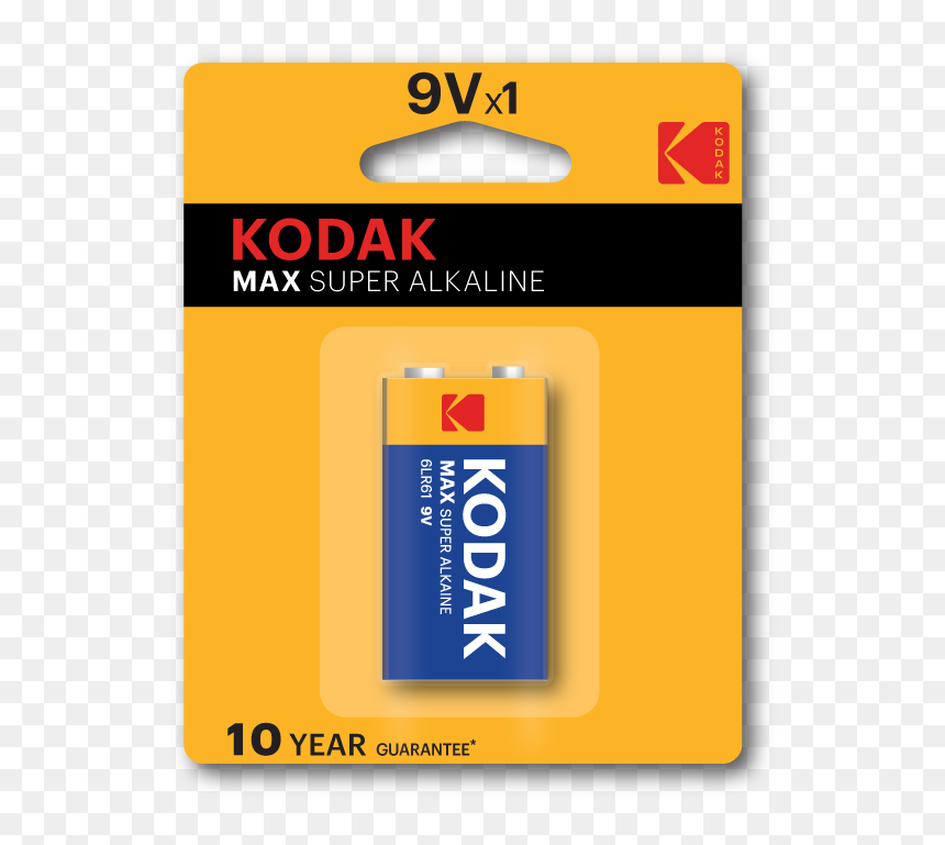 Kodak Max 9v Batteries Alkaline - Graphics, HD Png Download - kodak png