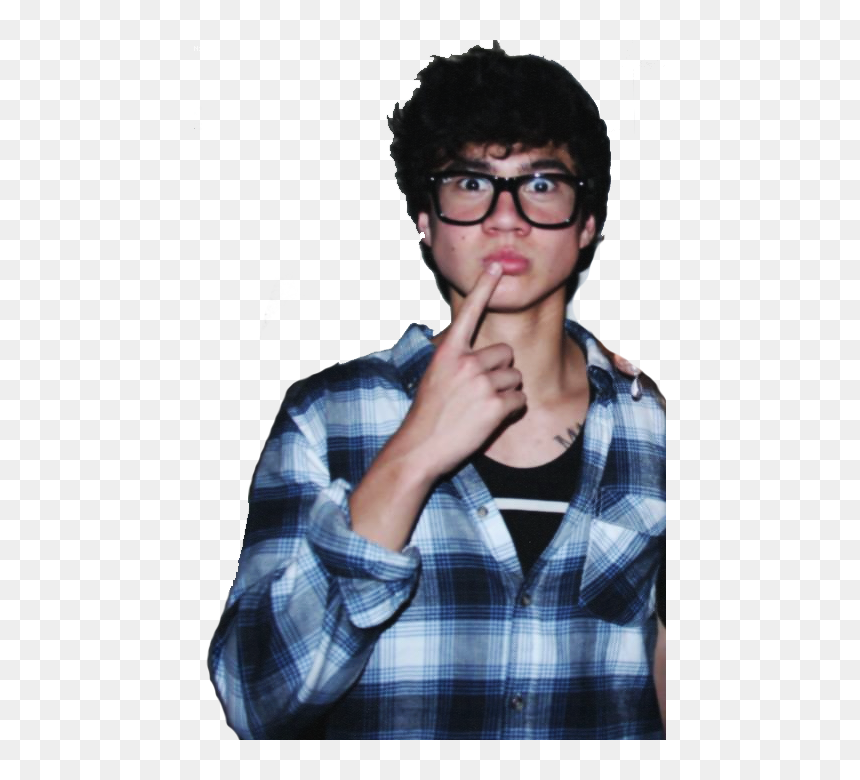 Calum Hood With Glasses , Png Download - Calum Hood Clear Background, Transparent Png - nerdy glasses png