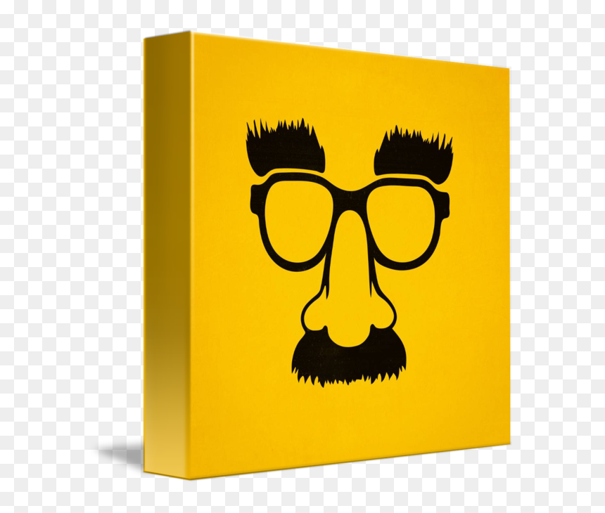 Transparent Nerd Clipart - Glasses Mustache Nose Png, Png Download - nerdy glasses png