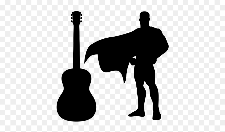 Silhouette, HD Png Download - guitar hero png