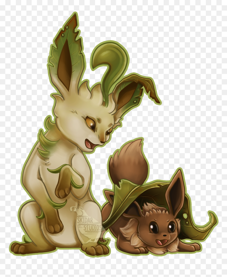 Leafeon Eevee, HD Png Download - evee png