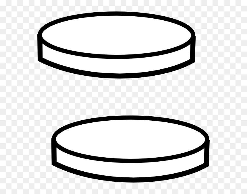Coin Clipart Black And White - Clipart Coin Black And White, HD Png Download - gold outline png