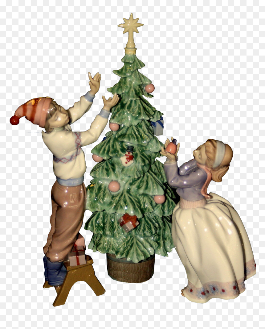Christmas Tree Figurine - Christmas Day, HD Png Download - christmas tree transparent png