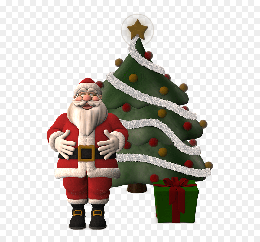 Santa Claus Christmas Tree - Merry Christmas From Your Realtor, HD Png Download - christmas tree transparent png