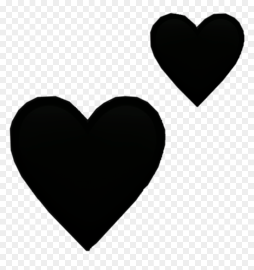 Transparent Tumblr Png Black, Png Download - black heart outline png
