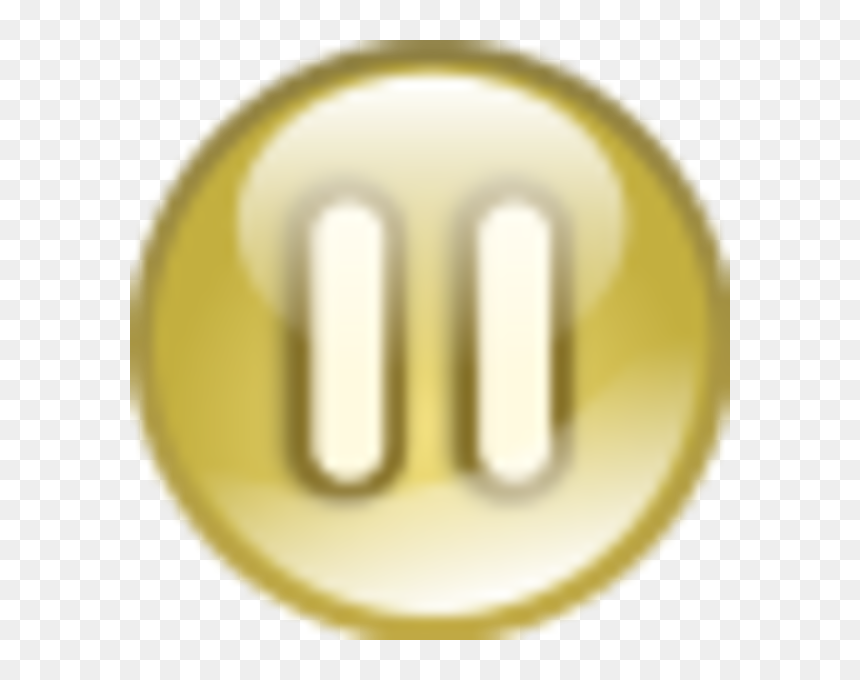 Pause Button Clip Art - Circle, HD Png Download - play pause button png