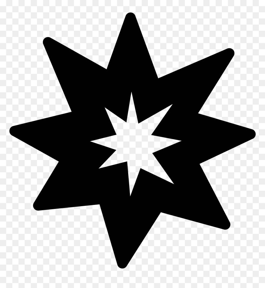 Line Symmetry White Star - Emblem, HD Png Download - star line png