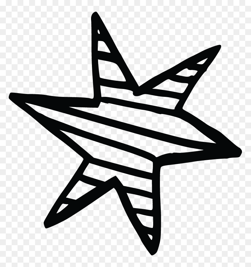Black Line Star - Pasta De Amendoim Hinode Beneficios, HD Png Download - star line png