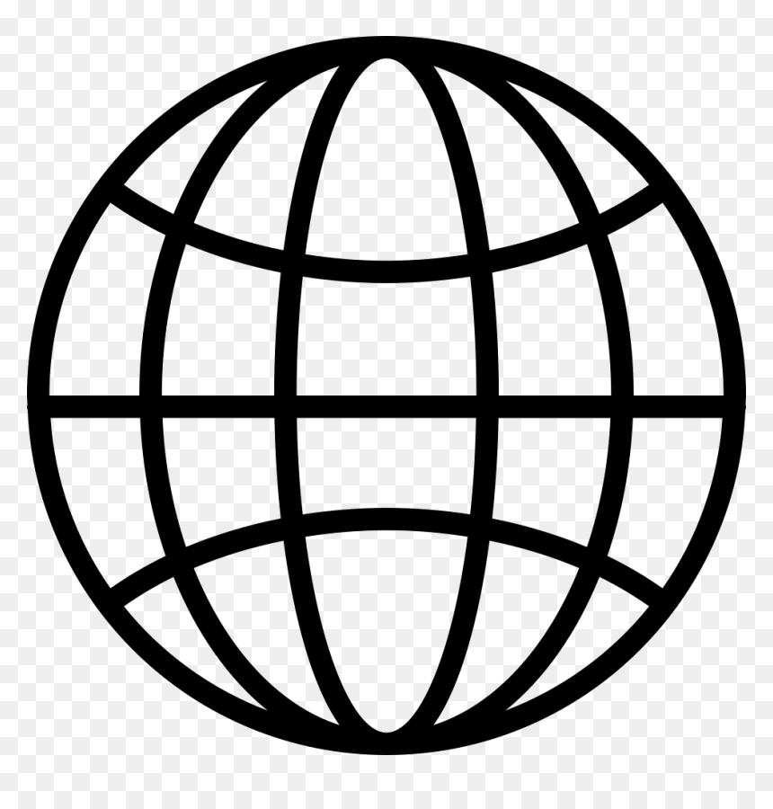 Global Icon Vector, HD Png Download - white sphere png