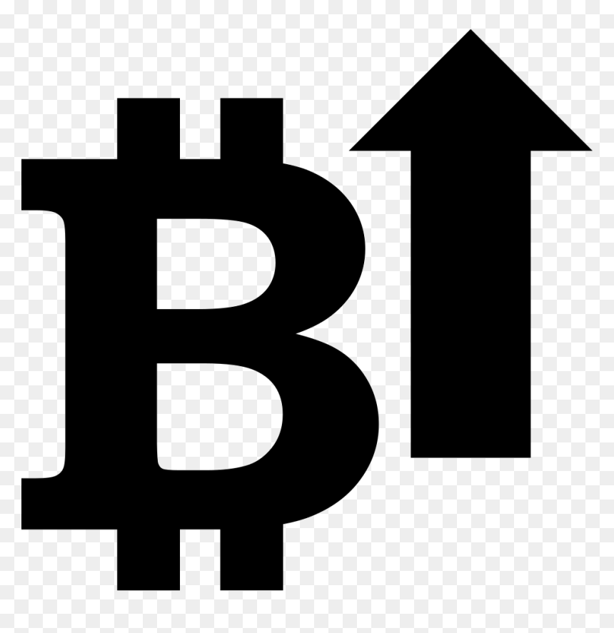 Bitcoin With An Up - Bitcoin, HD Png Download - arrow pointing up png