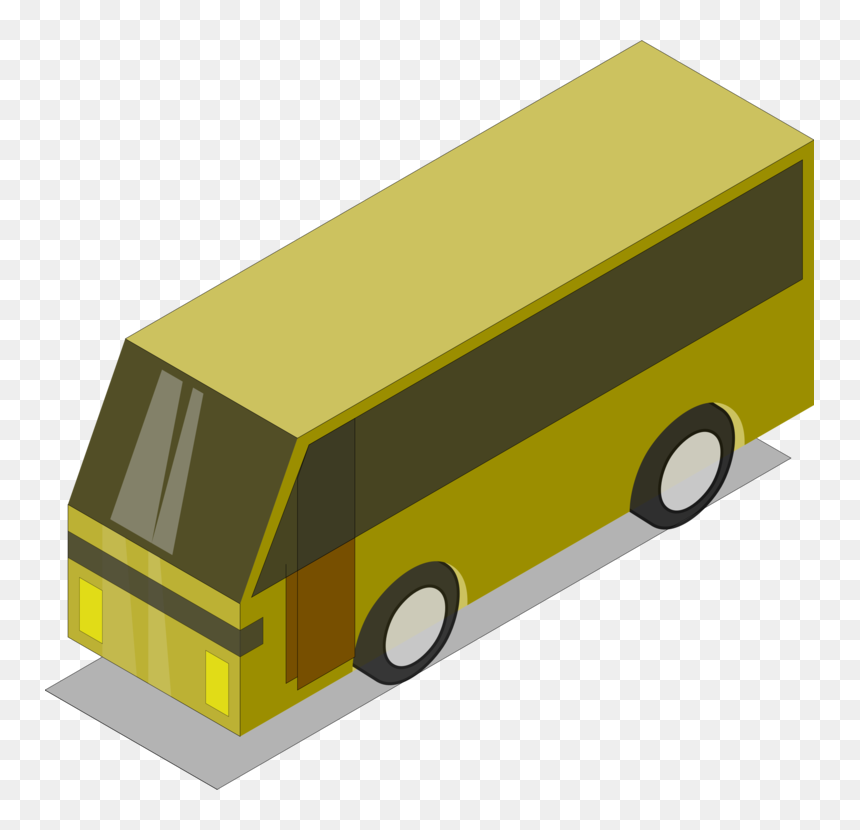 Compact Car,model Car,yellow - Transparent Png Green Bus, Png Download - autobus png