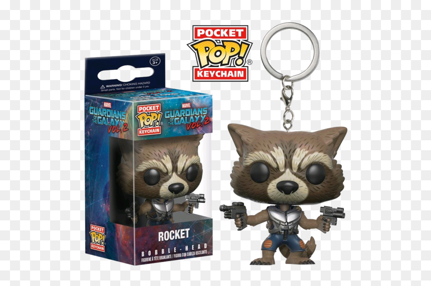Rocket Raccoon Funko Pop Keychain, HD Png Download - guardians of the galaxy vol 2 png