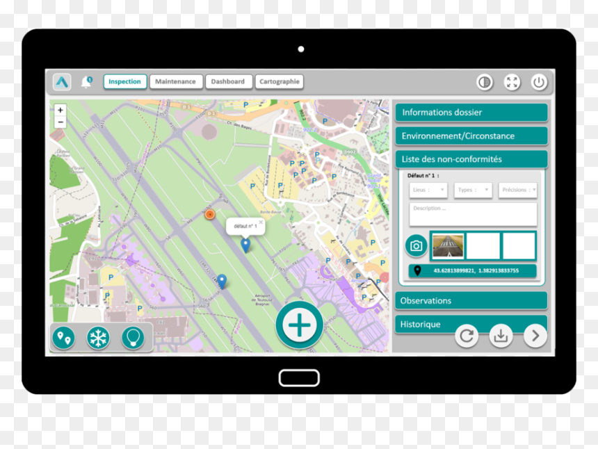 Tracksign Digital Form Runway Inspection Safety - Tablet Computer, HD Png Download - runway png