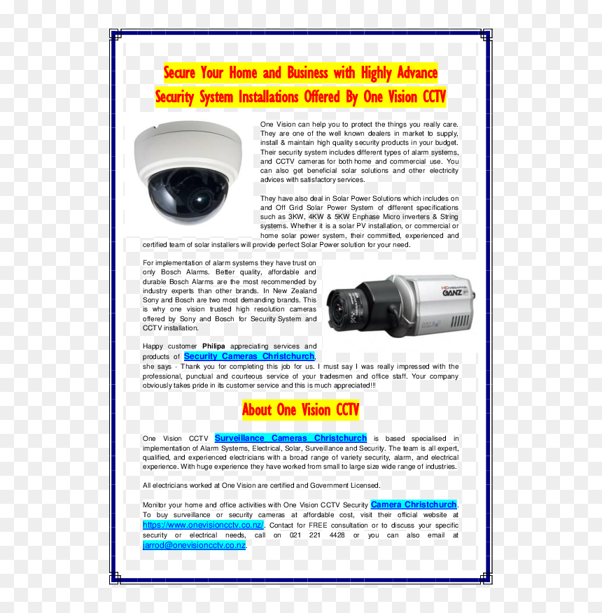Flyer, HD Png Download - security cameras png
