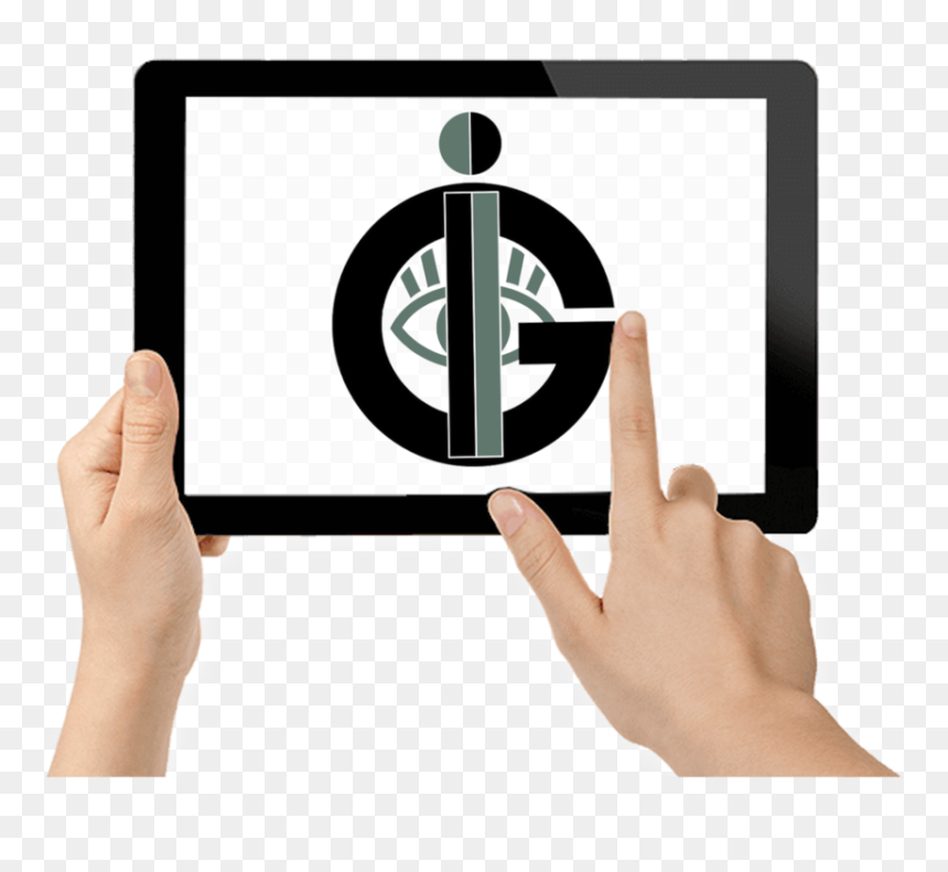 Ipad For Interactive Icon For Web0, HD Png Download - hand click icon png