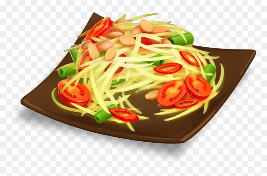 Transparent Papaya Juice Png - Papaya Salad Cartoon, Png Download - papaya juice png