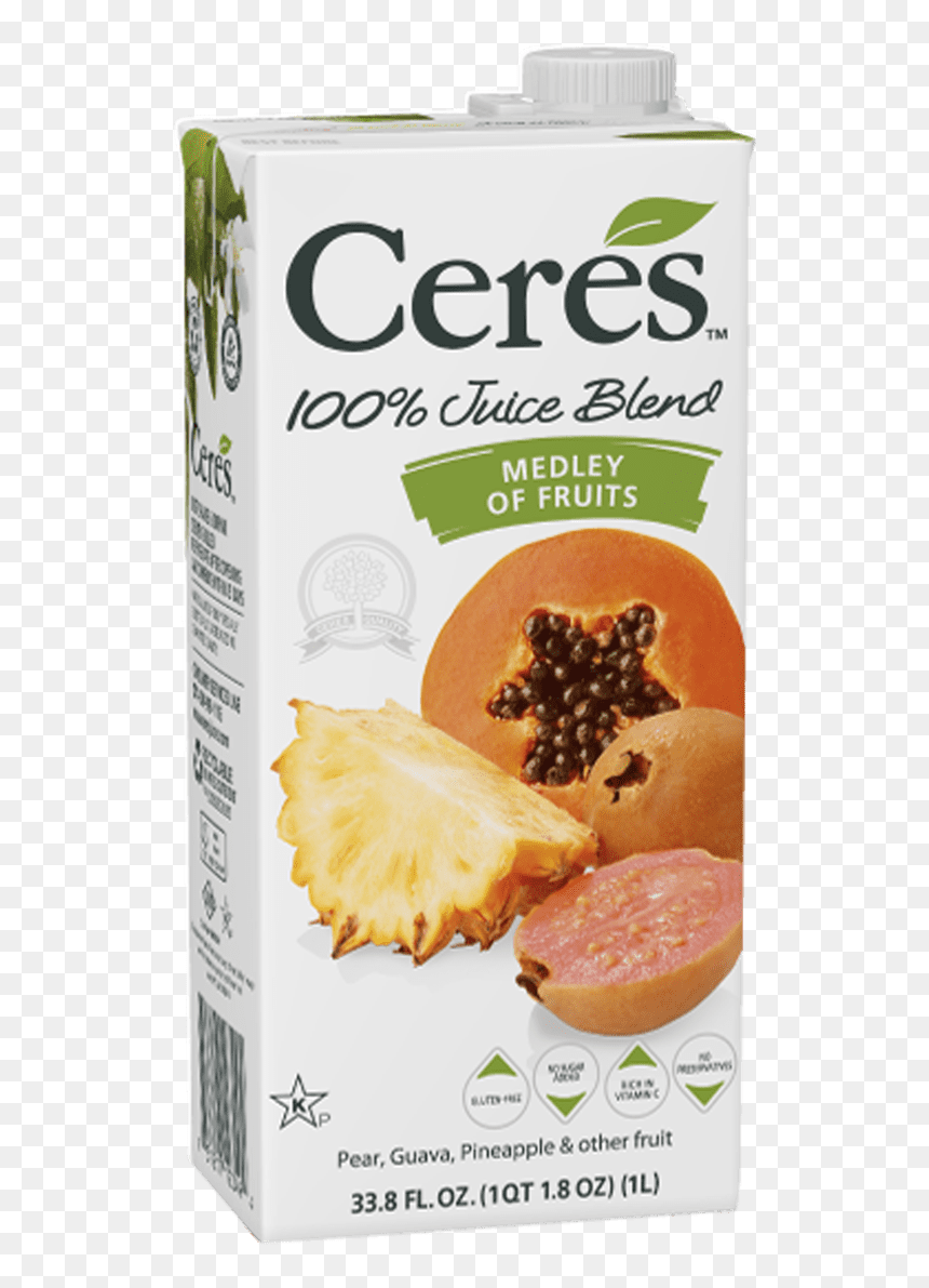 Ceres Juice Medley Of Fruits, HD Png Download - papaya juice png