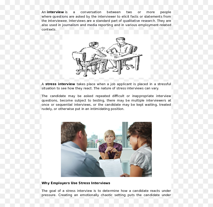 Conversation, HD Png Download - job interview png