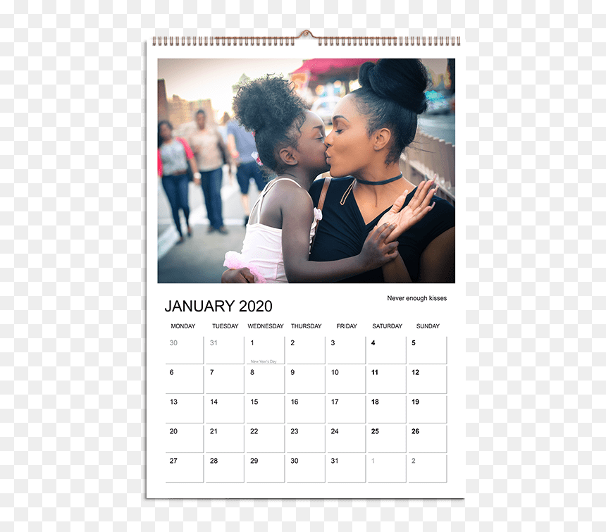 Happy Daughters Day Black, HD Png Download - calendar design png