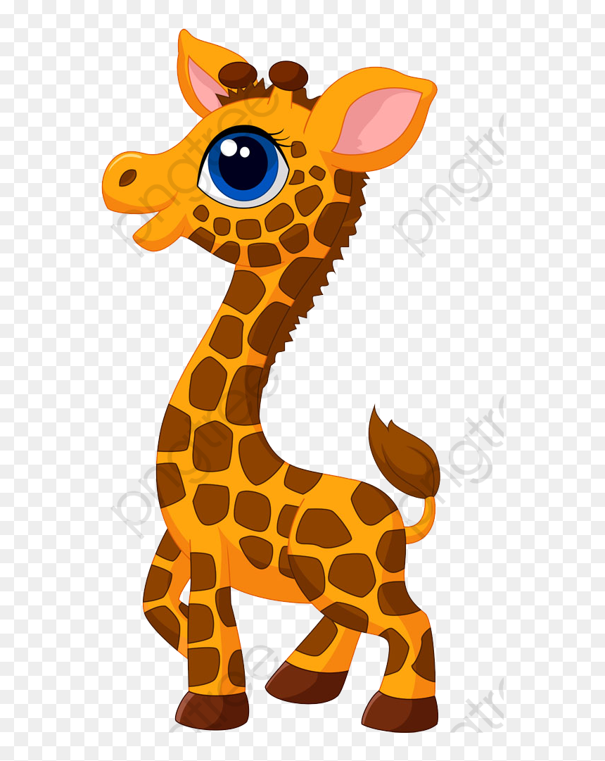 Cute Giraffe Png - Giraffe Cartoon Png, Transparent Png - giraffe png images