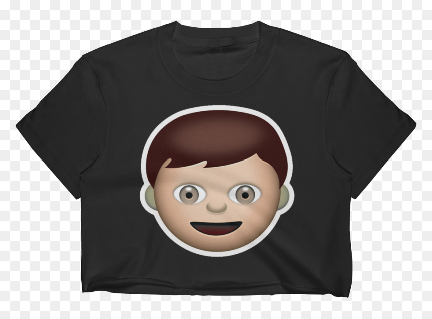 Boy Emoji Shirts - Red Crop Top Png, Transparent Png - boy emoji png