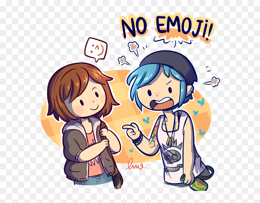 Chloe And Max Fanart, HD Png Download - boy emoji png