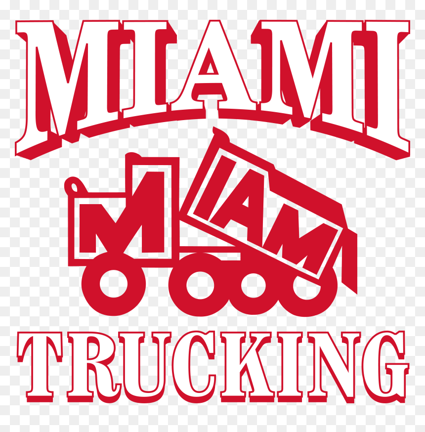 Miami Trucking - Graphic Design, HD Png Download - trucking png