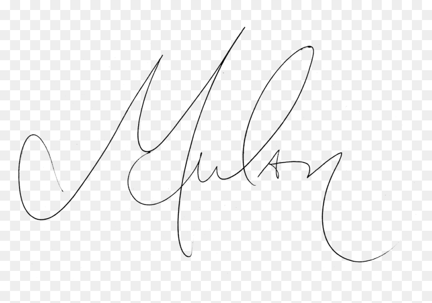 Line Art, HD Png Download - fake signature png