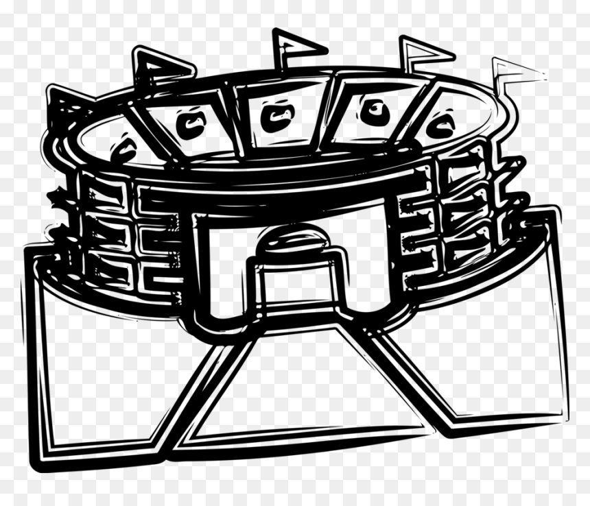 Stadium Sports Arena Black And - Stadium Black And White Clipart, HD Png Download - vignette overlay png