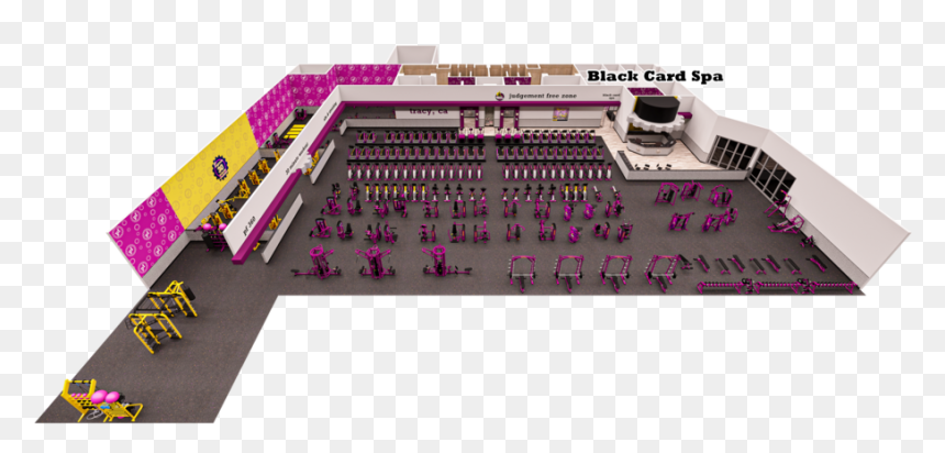 Floor Plan, HD Png Download - planet fitness logo png