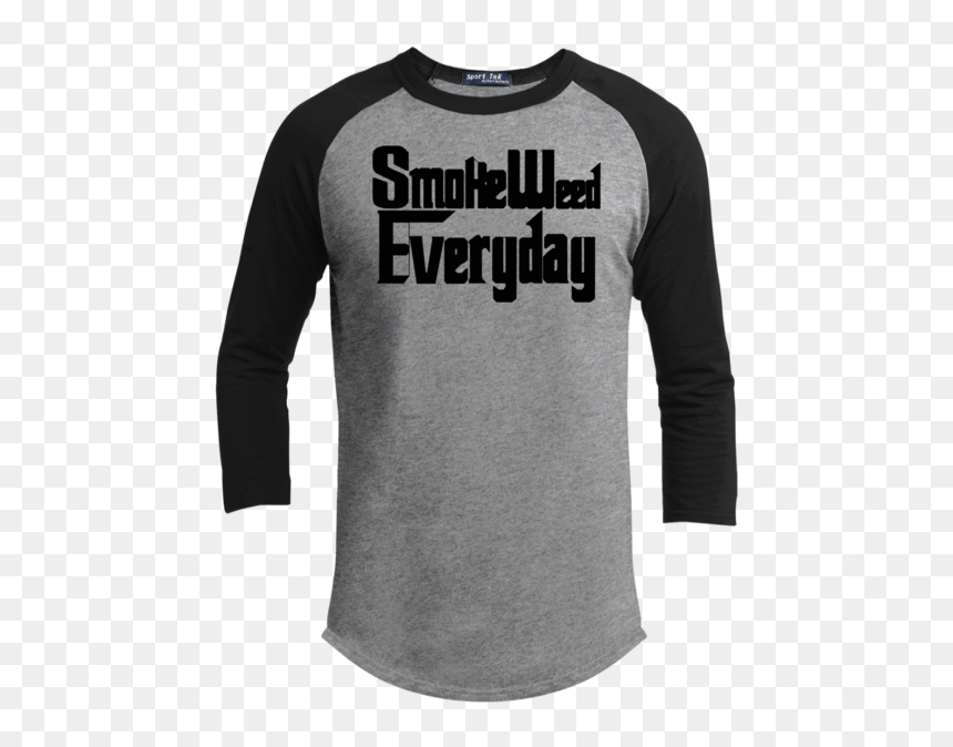 Long-sleeved T-shirt, HD Png Download - smoke weed everyday png