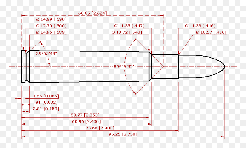 File - 416rigby - 416 Rigby Cartridge Dimensions, HD Png Download - rigby png