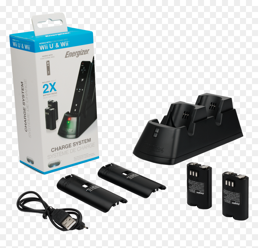 Energizer Wii Charger, HD Png Download - wii controller png