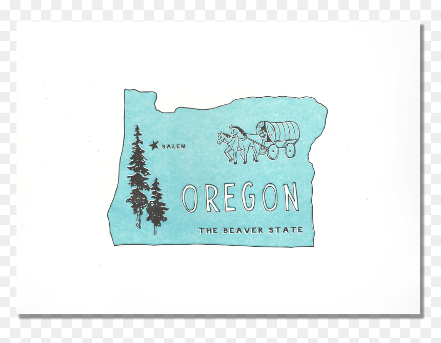 Oregon State Print - Pine, HD Png Download - oregon state png