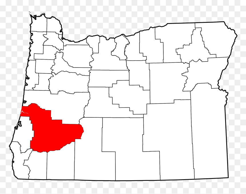 Oregon State Outline Png - Douglas County Oregon, Transparent Png - oregon state png