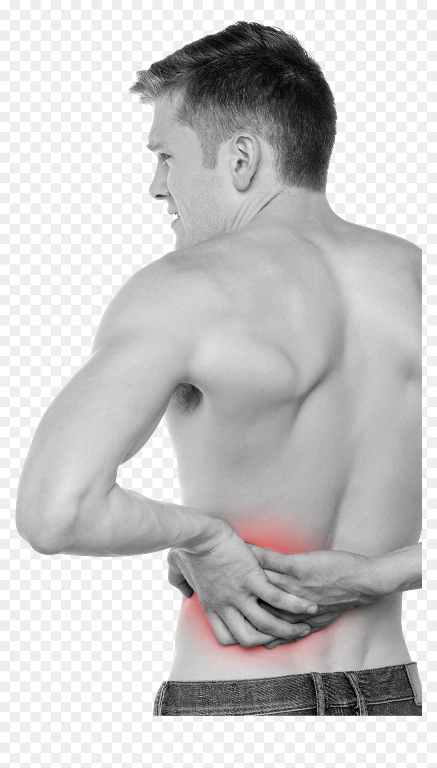 Download Back Pain Png - Transparent Background Pain Png, Png Download - person back png