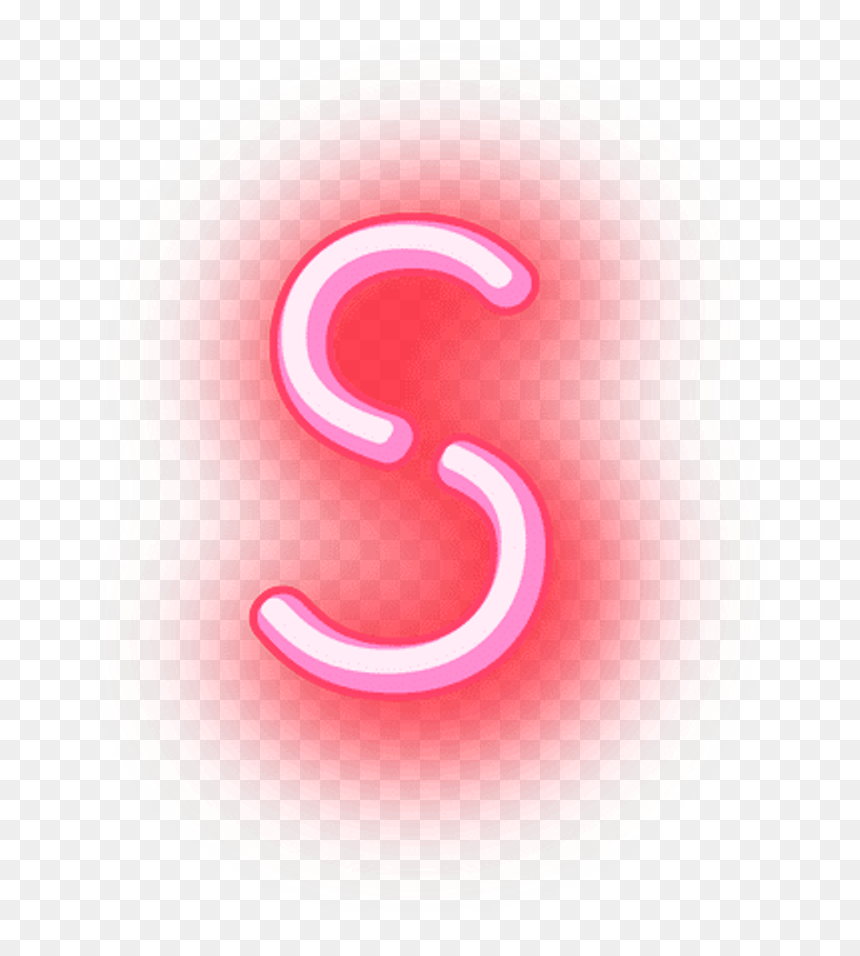 S Letters Neon Glowing Words Ela Grammer Cool Grammer - Letra O En Neon, HD Png Download - ela png