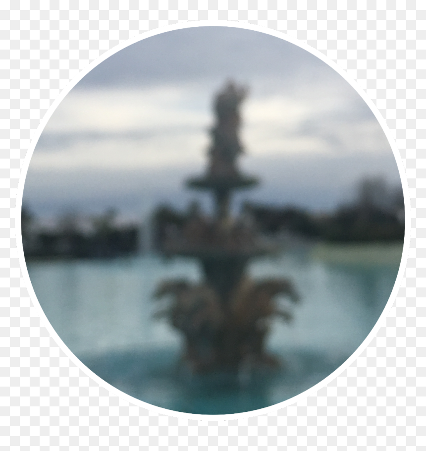 #png #pngstickers #fountain #blurry Very Old Fountain - Reflection, Transparent Png - blurry transparent png
