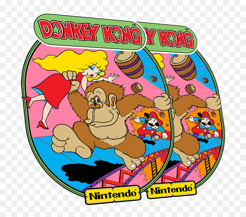 Donkey Kong Side Art, HD Png Download - donkey kong arcade png