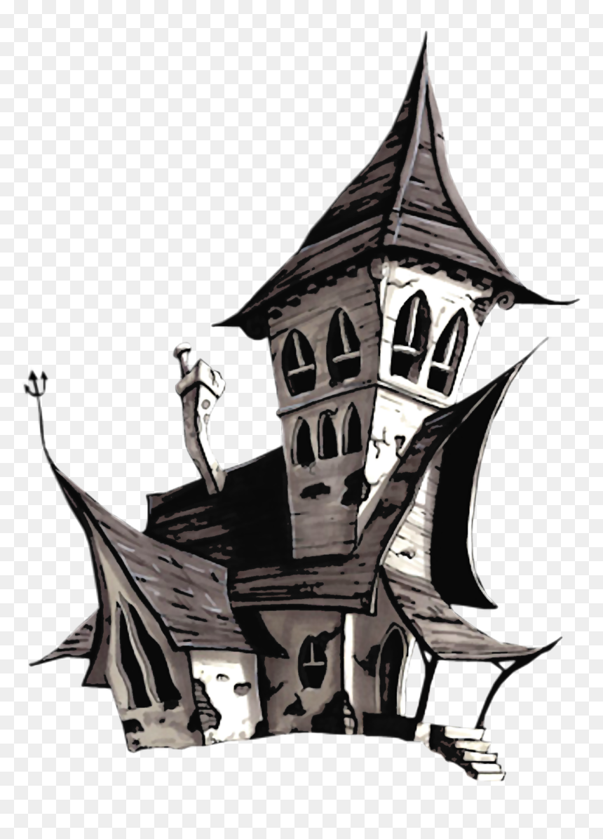 Halloween House Png - Halloween Houses Png, Transparent Png - full house png
