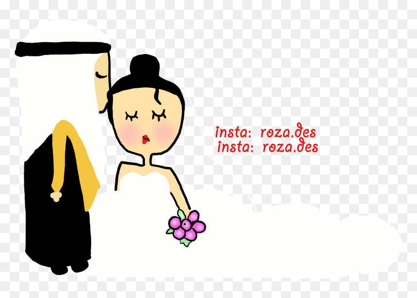 Drawing, HD Png Download - wedding cartoon png