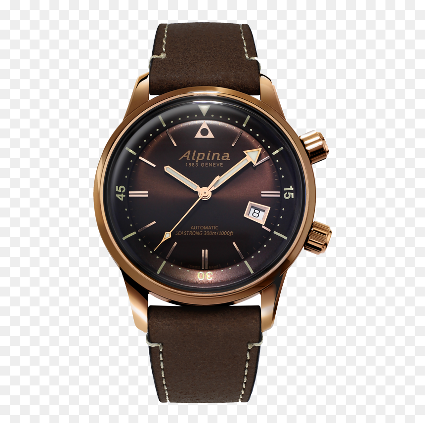 Al-525brc4h4 - Alpina Seastrong Heritage Bronze, HD Png Download - watch dial png