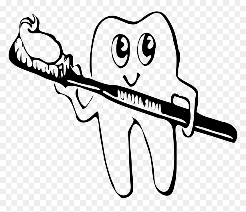 Tooth Black And White, HD Png Download - dental images free download png