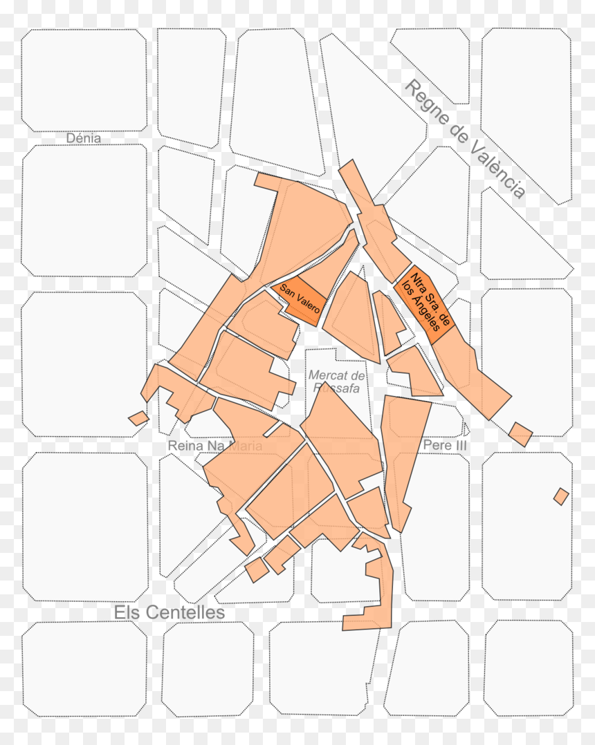 Russafa"s Map - Planos Del Mercado De Ruzafa, HD Png Download - safa png
