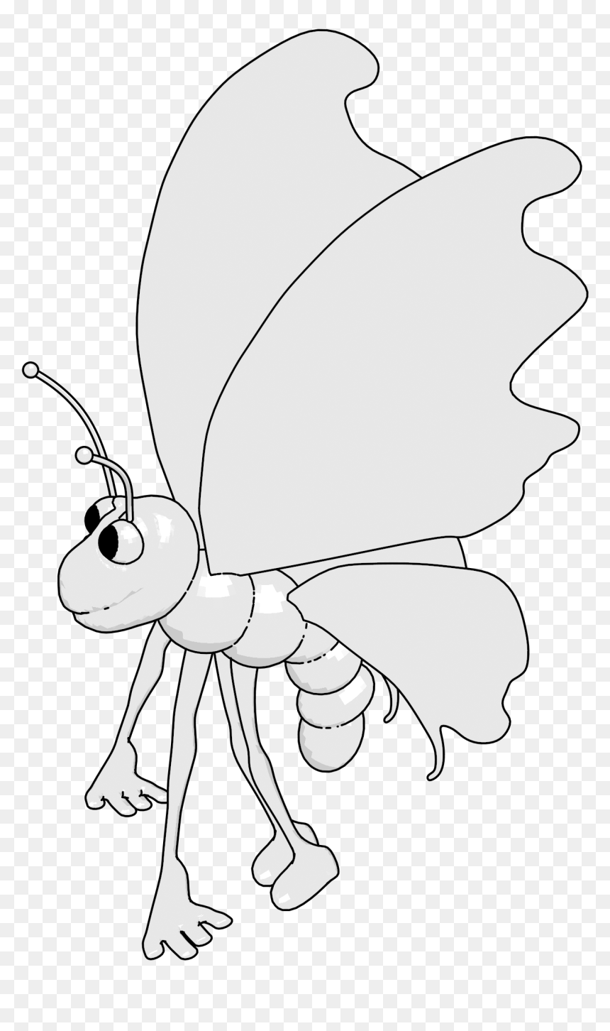 Butterfly Cartoon Png Clipart - Illustration, Transparent Png - butterfly cartoon png