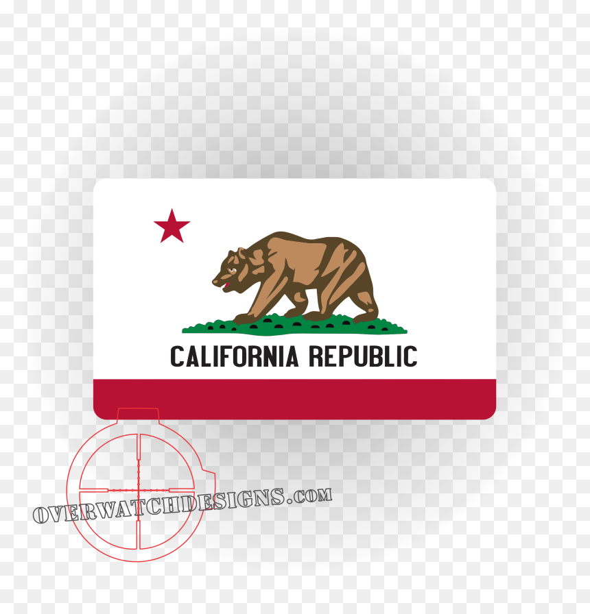 California State Flag Decal - California State Flag Jpg, HD Png Download - indian flag colors png