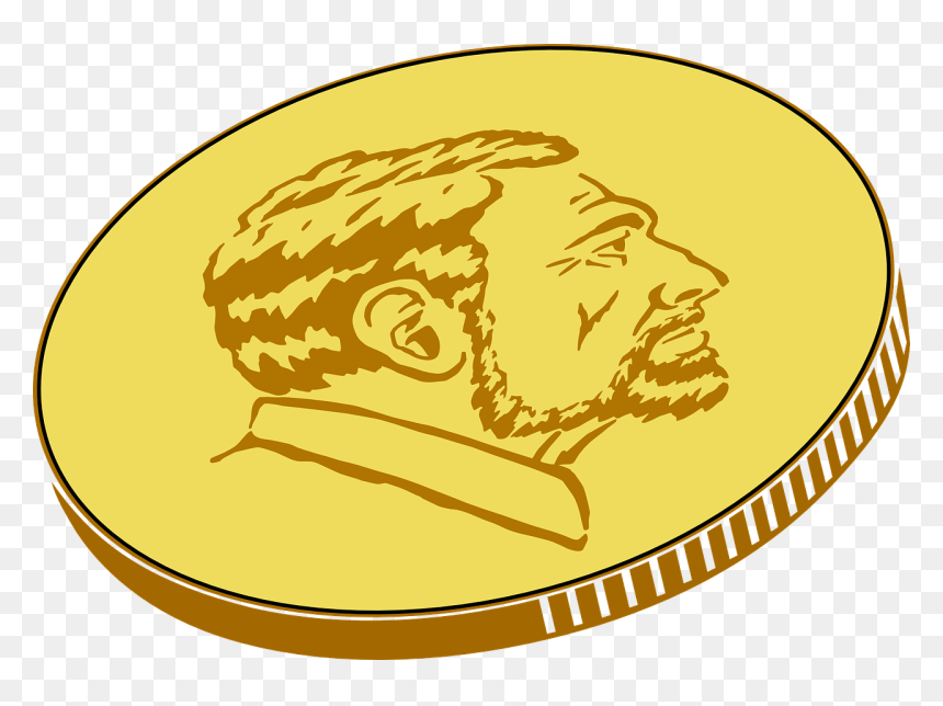 Gold Coin Cartoon Png, Transparent Png - gold coin png image