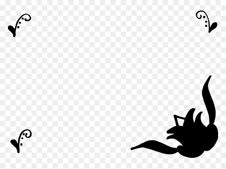 Drawing Silhouette Graphic Design Clip Art - Graphic Simple Art Design, HD Png Download - leaf frame png